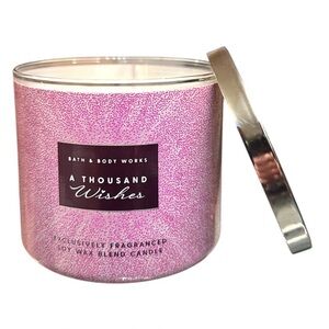 🆕 Bath & Body Works A Thousand Wishes Pink Candle